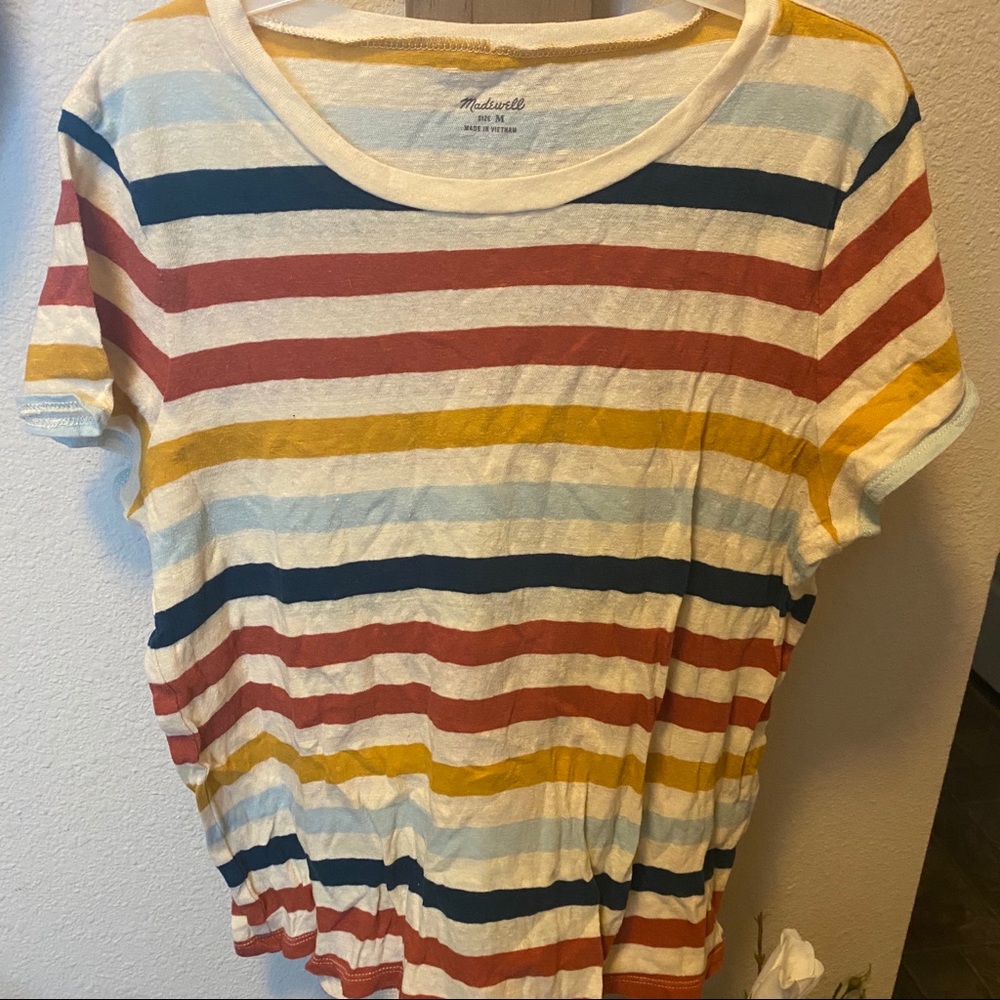 Madewell colorful striped tee